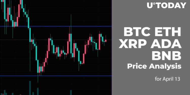 BTC, ETH, XRP, ADA and BNB Price Analysis for April 13