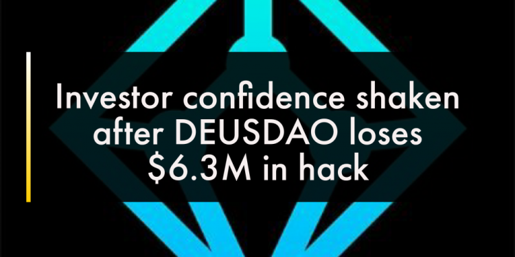 Investor confidence shaken after DEUSDAO loses $6.3M in hack