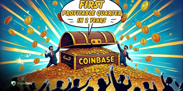 Turning the Tide: Coinbase Reports First Profit in Two Years