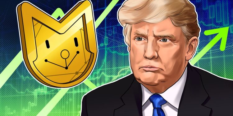Donald Trump memecoin spikes 52% following assassination attempt