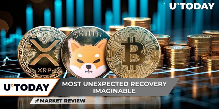 Biggest XRP Recovery in 2024, Will Shiba Inu (SHIB) Join Explosive Market Rally? Bitcoin (BTC): Are We Ready for $70,000? – U.Today