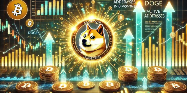 Active Dogecoin Addresses Reach Highest Level In 8 Months – Is DOGE About To Rally?