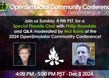 Breaking news: Philip Rosedale to speak at OSCC on Sunday