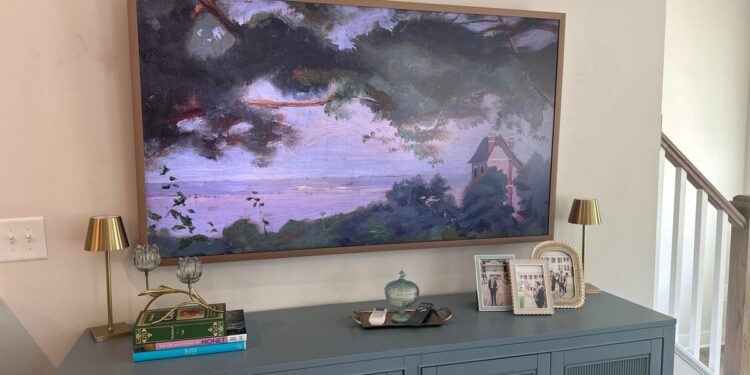 My canvas art TV gets endless compliments, and it’s cheaper than Samsung’s Frame TV